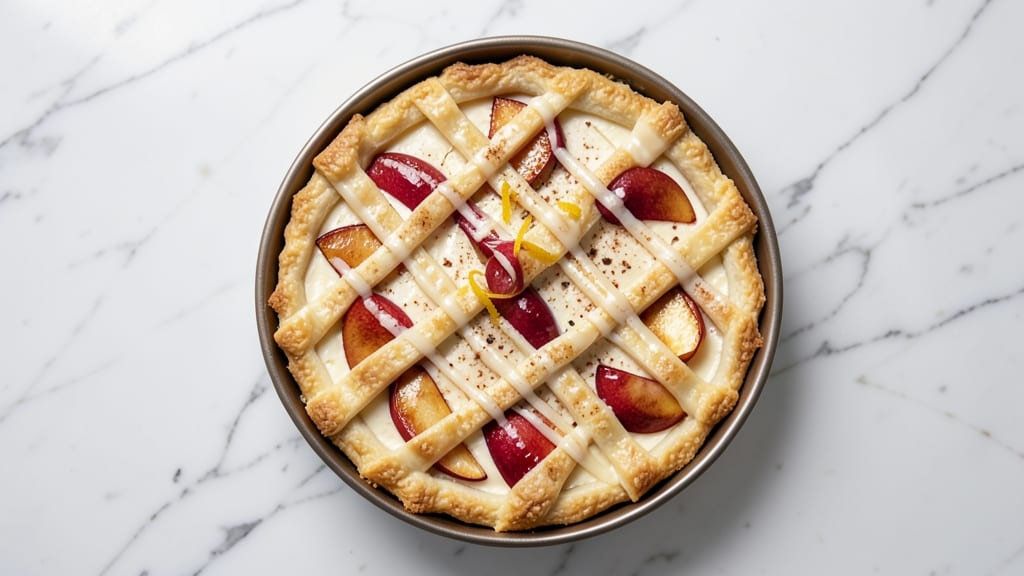 Apple Cheesecake Tart Recipe: Buttery Crust with Apple-Caramel Streaks