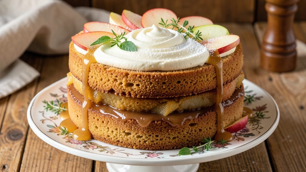 Apple Delight Cake Recipe: Spiced Apple Layers With Buttery Streusel Crown