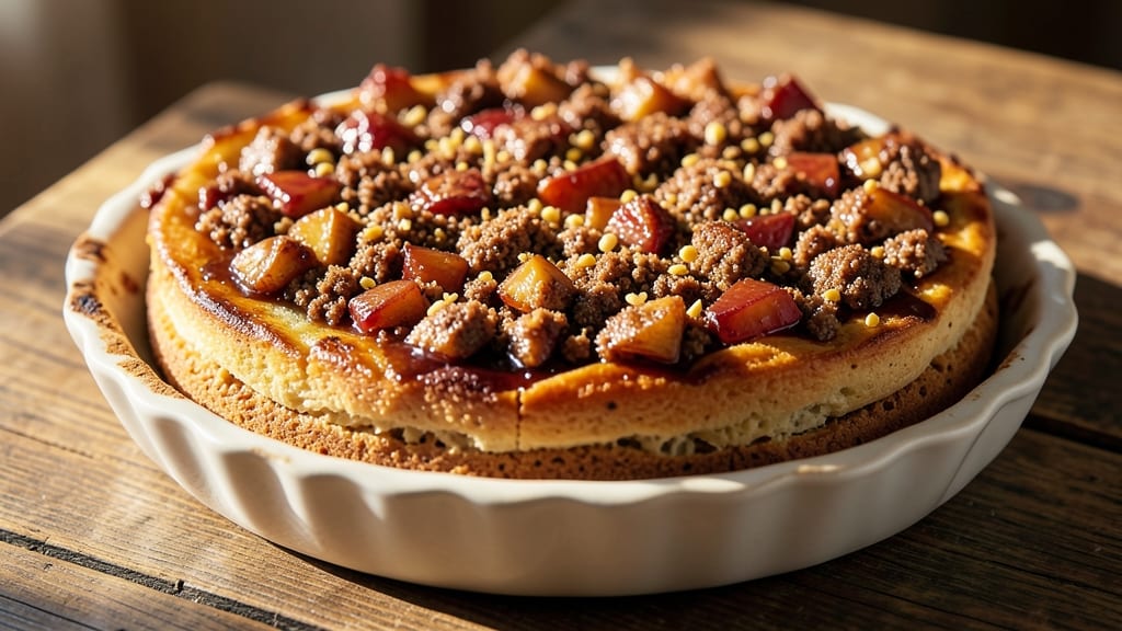Apple Coffeecake Recipe: Spiced Apple Streusel Over Buttery Vanilla Layers