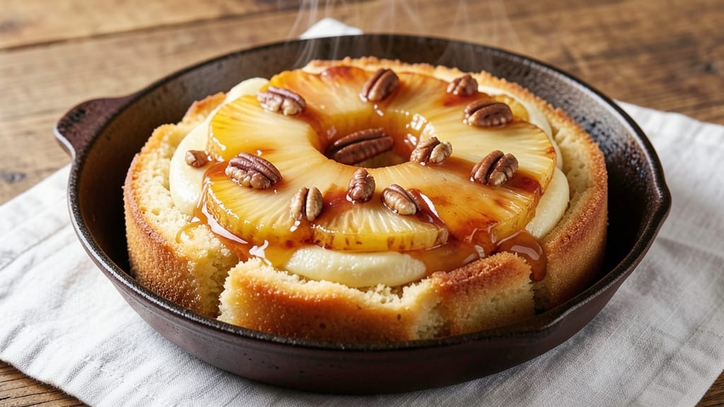 Alton Brown's Pineapple Upside Down Cake Recipe: Caramelized Fruit Crown Over Buttery Layers