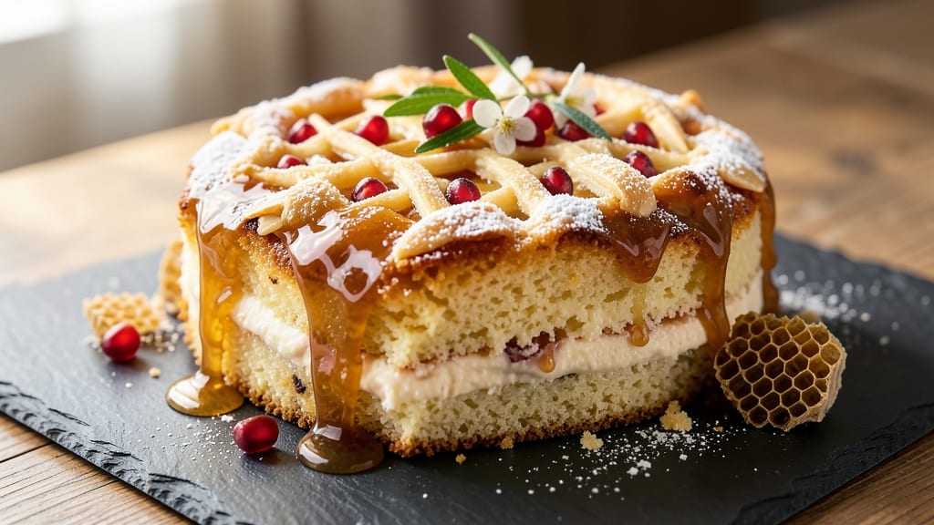 Arabian Honey Cake Recipe: Fragrant Cardamom and Date Swirl Delight