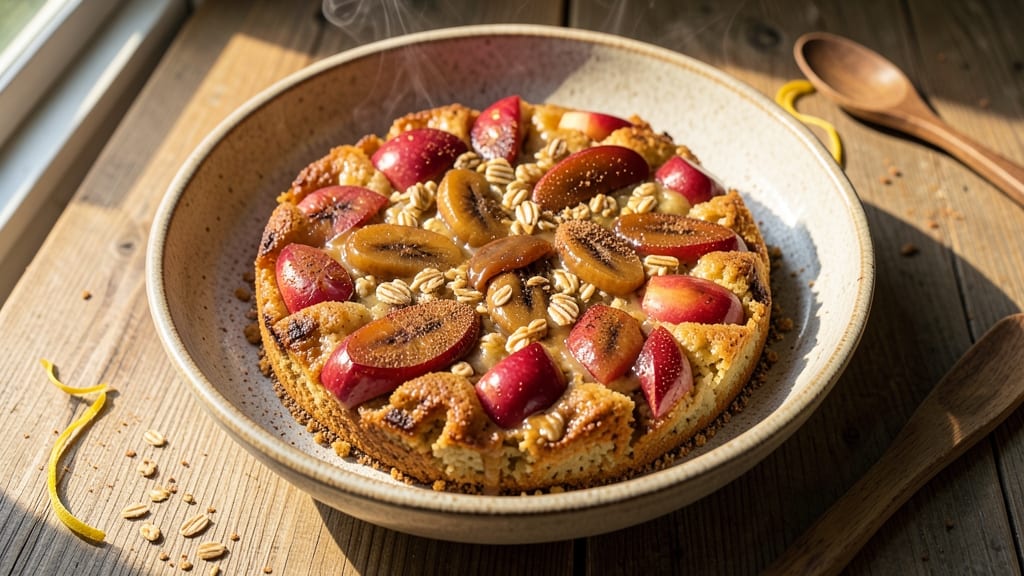 Apple Banana Oat Cake Recipe: Spiced Fruit Swirl Without the Gluten