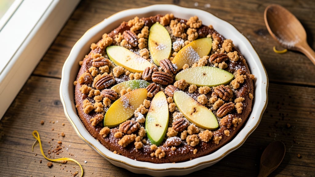 Apple Cake Recipe With Crumble Topping: Warm Spiced Streusel Hugs Moist Apple Layers