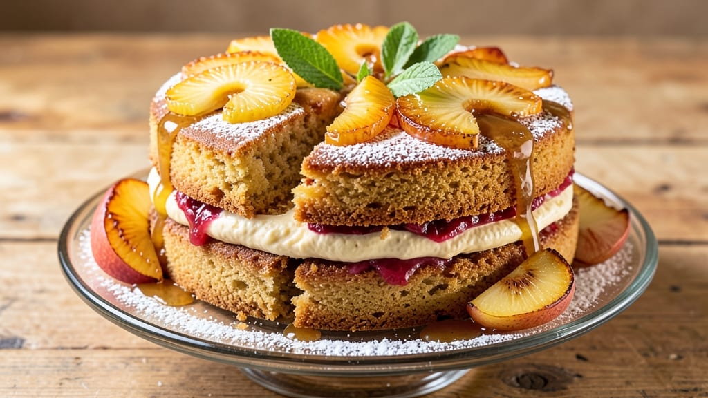 Apple Pineapple Cake Recipe: Tropical Layers With Buttery Streusel Crown