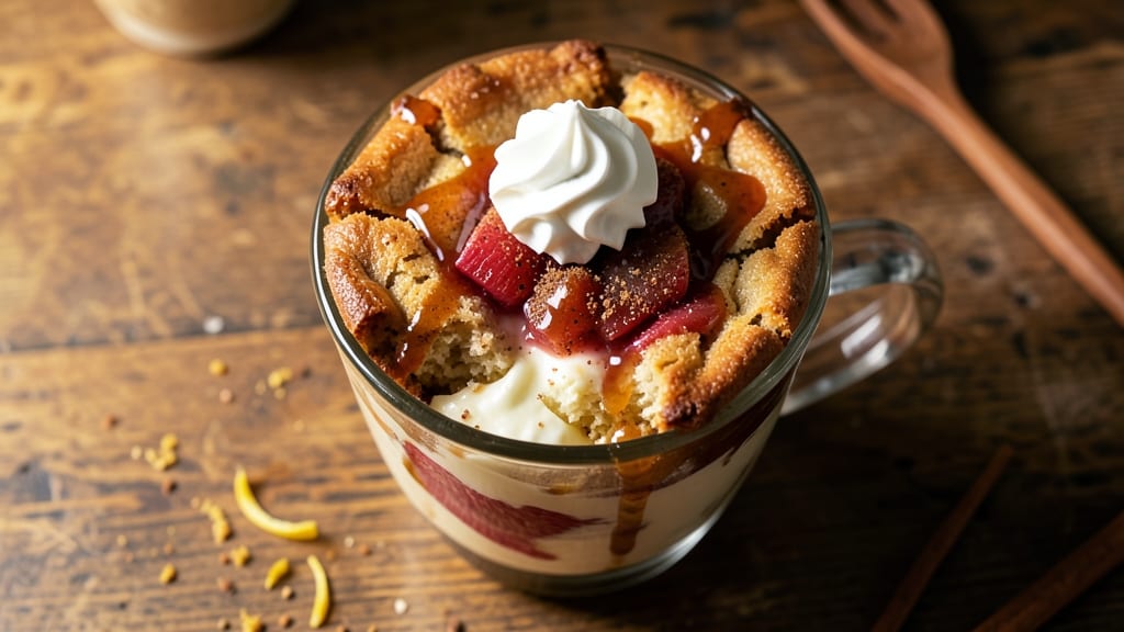 Apple Pie Cottage Cheese Mug Cake Recipe: Warm Spiced Apple Filling in Single-Serve Crust