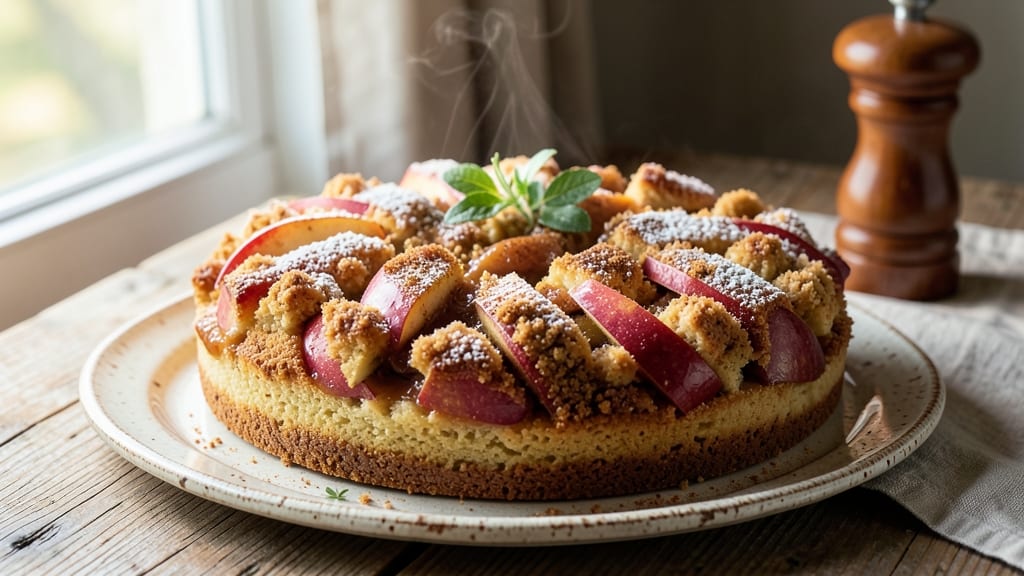 Apple Cinnamon Breakfast Cake Recipe: Warm Spiced Streusel Crown Over Moist Apple Layers