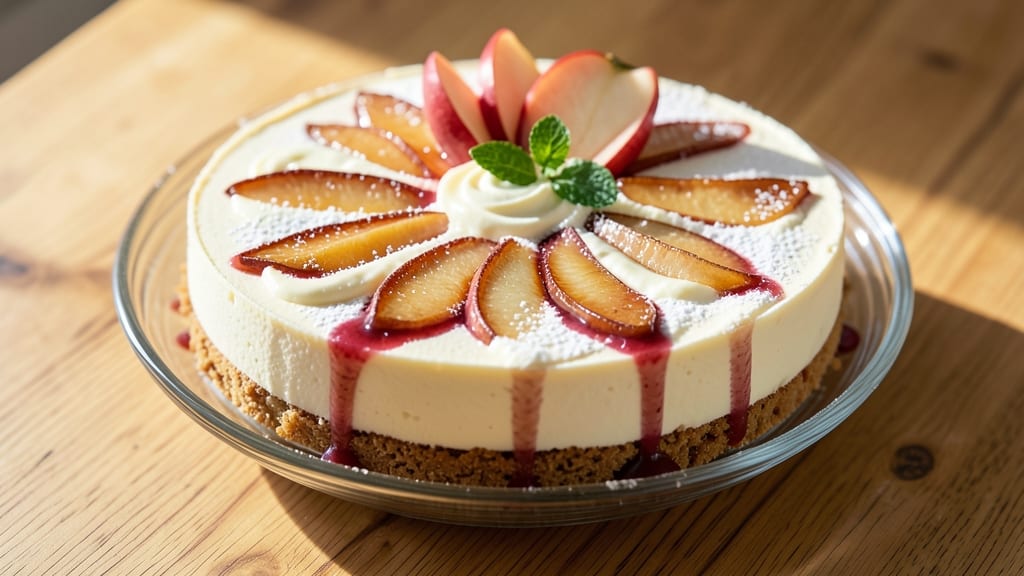 Apple Cheesecake Recipe UK: Spiced Apple Filling in Buttery Crust Layers
