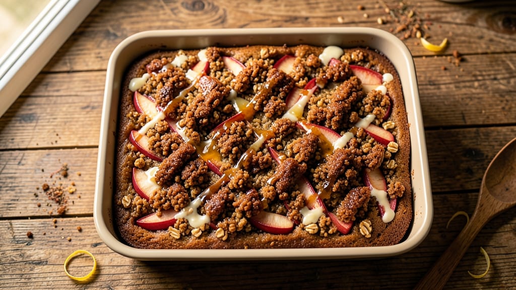 Apple Crisp Coffee Cake Recipe: Warm Cinnamon-Apple Swirls in One Pan