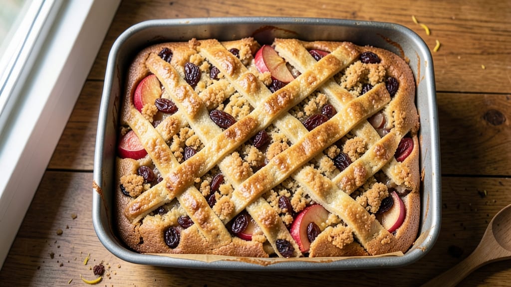 Apple Raisin Coffee Cake Recipe: Warm Spiced Streusel Over Moist Vanilla Layers