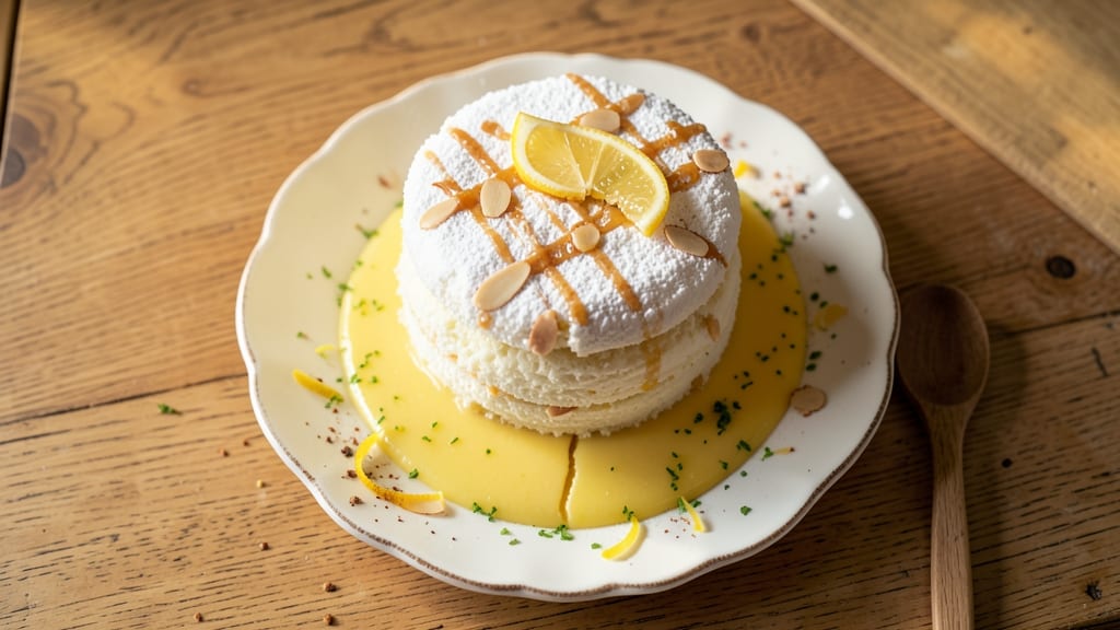 Angel Food Cake With Lemon Pudding Recipe: Light-as-Air Layers Drizzled With Citrus Bliss