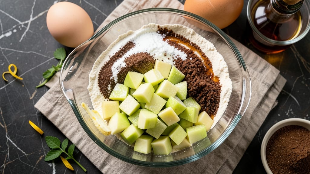 Apple Cake Recipe Ingredients: Spiced Apple Filling With Buttery Streusel Crown
