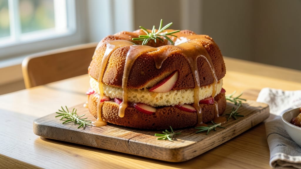 Apple Filled King Cake Recipe: Mardi Gras Purple and Gold Swirl Magic