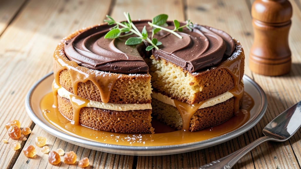 Angelica's Caramel Cake Recipe: Buttery Layers With Gooey Salted Caramel Swirls