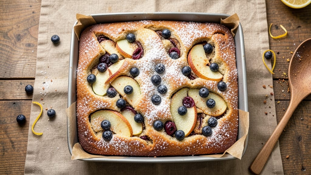 Apple Blueberry Coffee Cake Recipe: Streusel-Topped Morning Delight