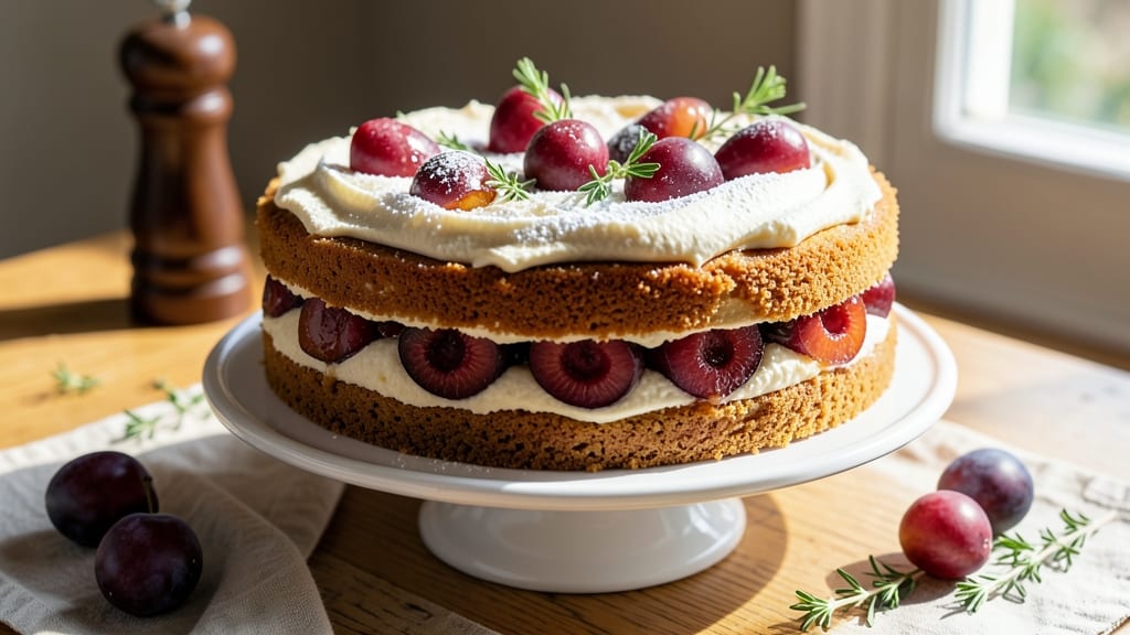Almond Plum Cake Recipe: Nutty-Sweet Balance with Caramelized Fruit