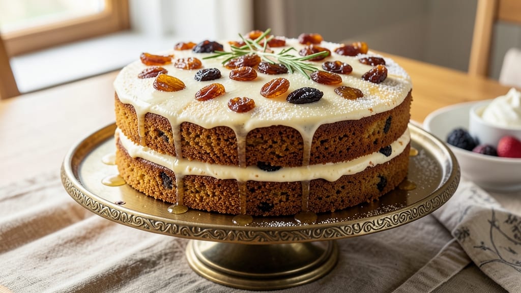 Amazin Raisin Cake Recipe: Spiced Fruit Layers With Buttery Crust