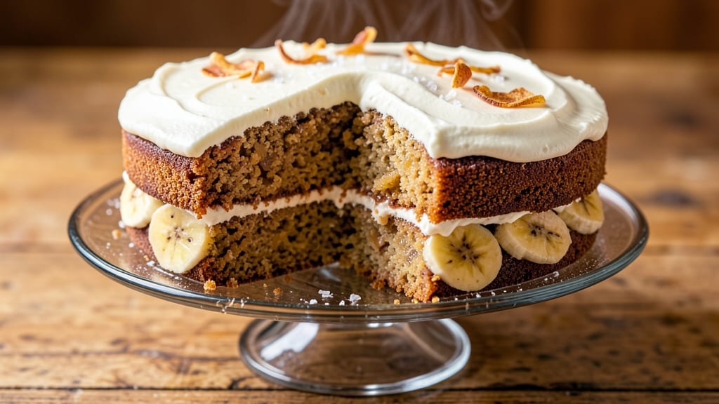 Anna Olson's Banana Cake Recipe: Moist Layers With Walnut-Filled Surprise