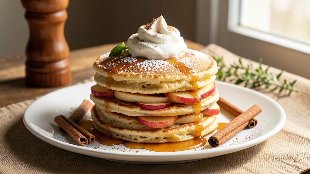 Apple Soufflé Pancakes Recipe: Fluffy Clouds With Spiced Apple Swirl