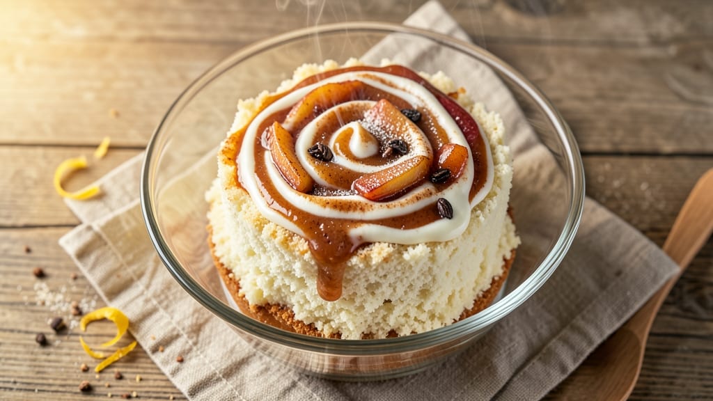 Angel Food Cake Mix and Apple Pie Filling Recipe: Fluffy Cloud Cake with Warm Spiced Apple Caramel