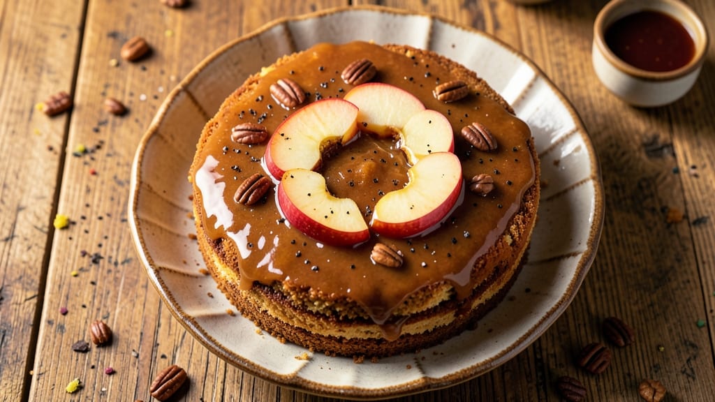 Applejack Cake Recipe: Spiced Boozy Layers with Caramelized Apple Topping