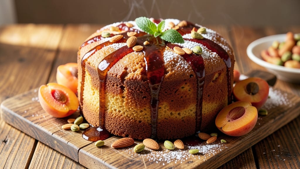 Apricot Brandy Fruit Cake Recipe: Boozy Spiced Layers With Moist Center