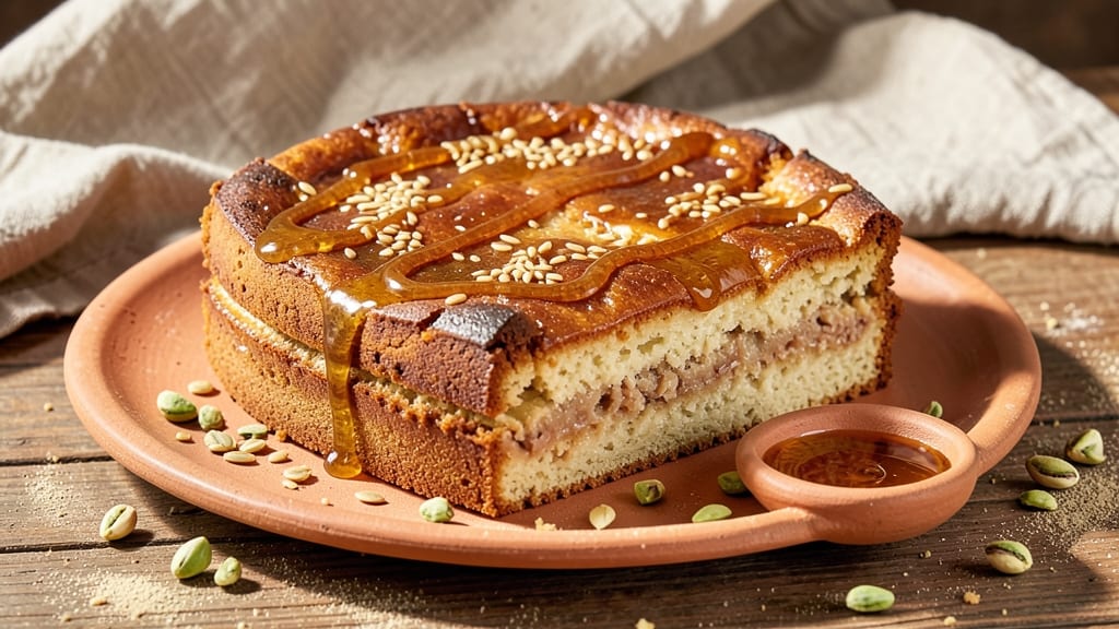 Ancient Egyptian Honey Cake Recipe: Pharaoh’s Sweet Spiced Delight With Date-Studded Crust