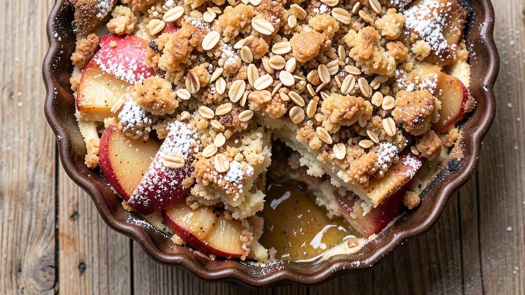 Apple Crumble Cake Recipe UK: Buttery Oat Top With Spiced Apple Filling