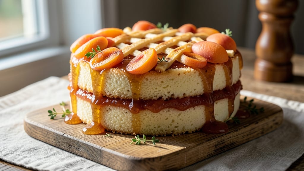 Apricot Brandy Cake Recipe: Boozy Fruit Swirl With Buttery Layers