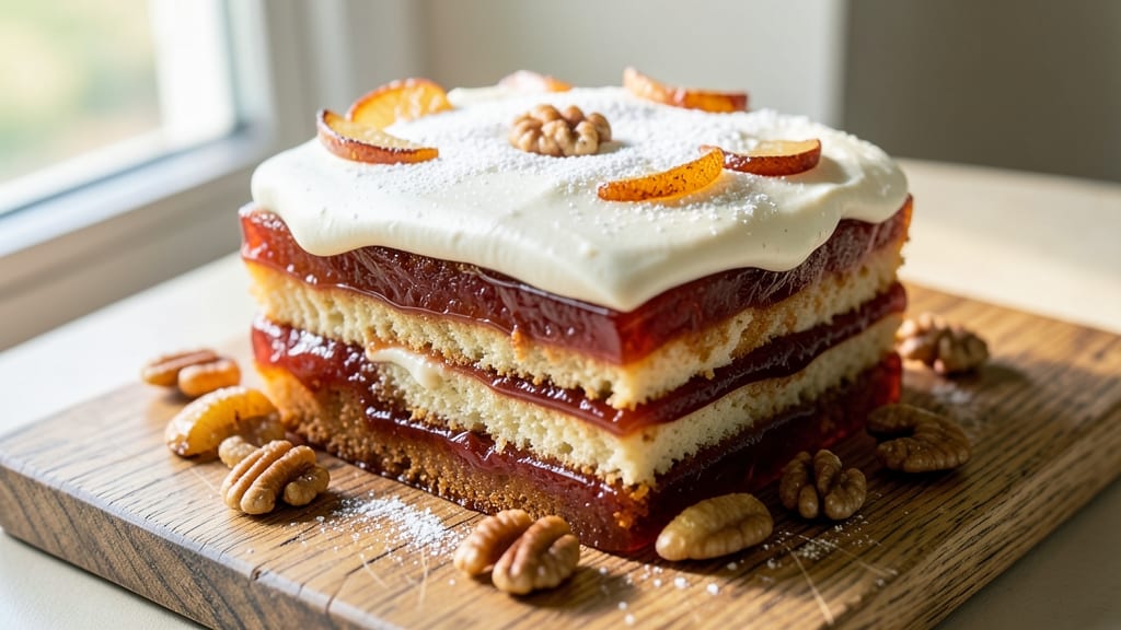 Applesauce and Gelatin Cake Recipe: Wobbly Layers With Spiced Apple Flavor