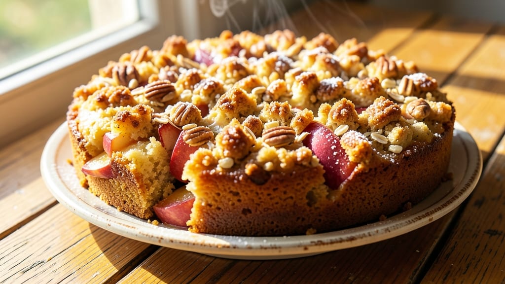 Apple Cake Recipe With Streusel Topping: Warm Spice Streusel Over Moist Vanilla Layers