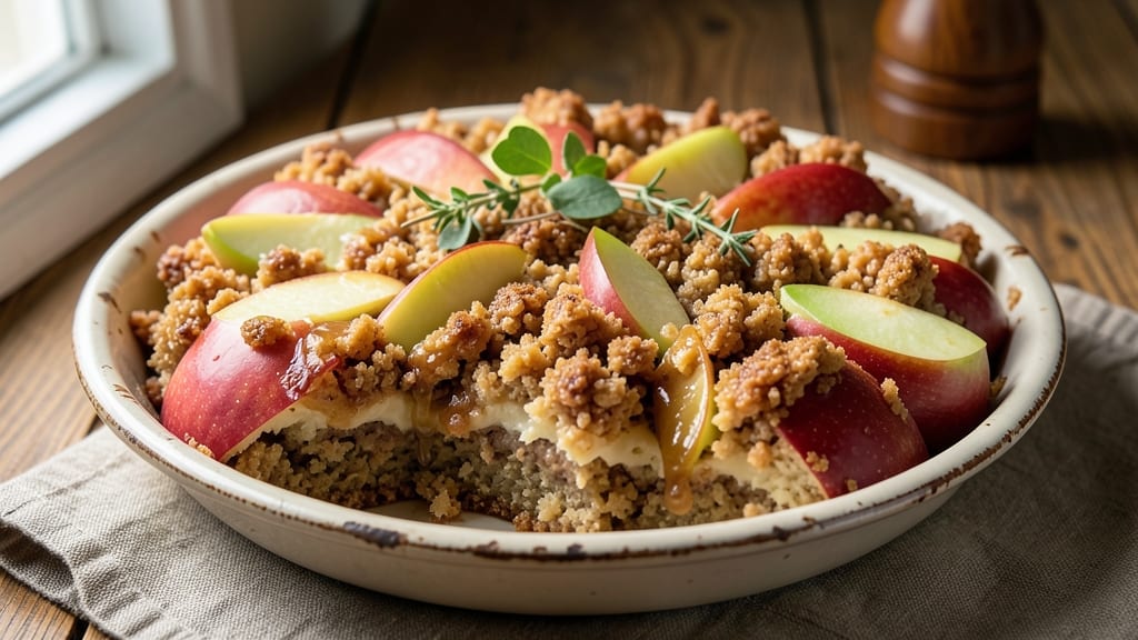 Amish Apple Crumble Cake Recipe: Warm Spiced Apples Under Buttery Streusel Bliss