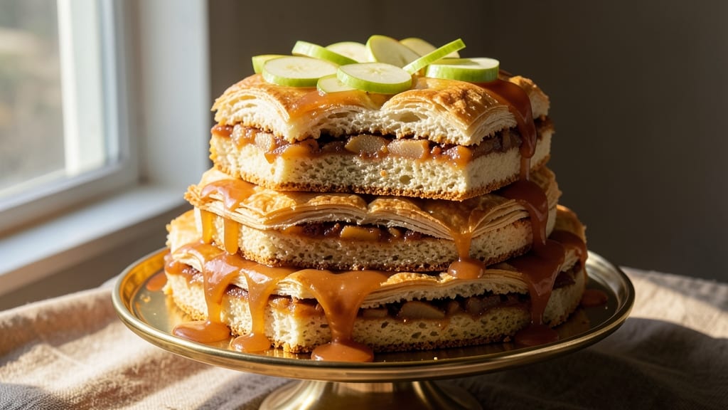 Apple King Cake Recipe: Spiced Apple Filling With Buttery Pecan Crown