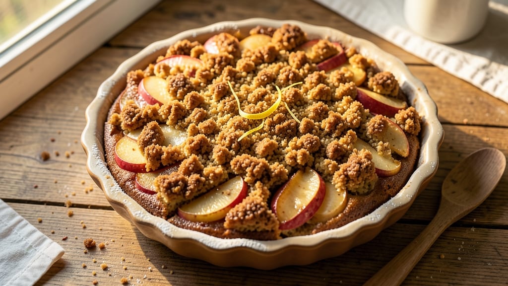 Apple Crumb Cake Recipe From Scratch: Warm Spiced Apple Filling with Buttery Crunch Top