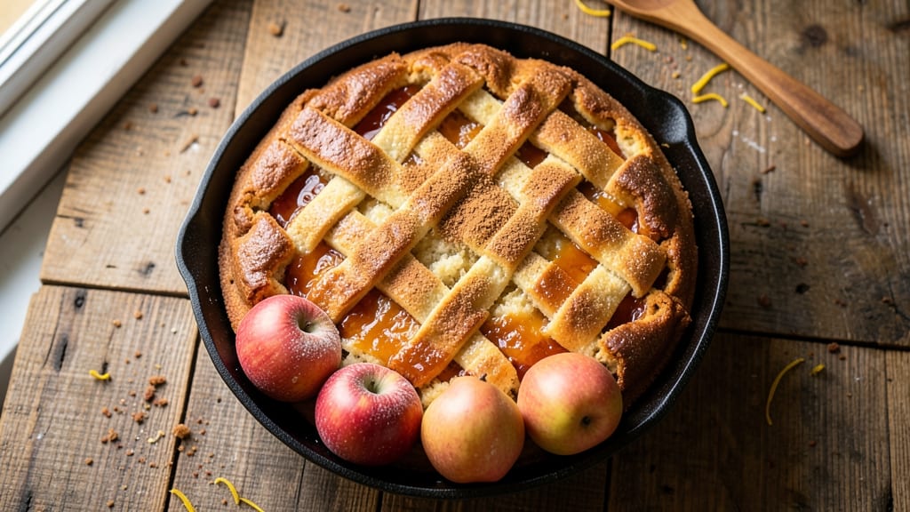 Apple and Pear Upside Down Cake Recipe: Caramelized Fruit Crown Over Spiced Layers