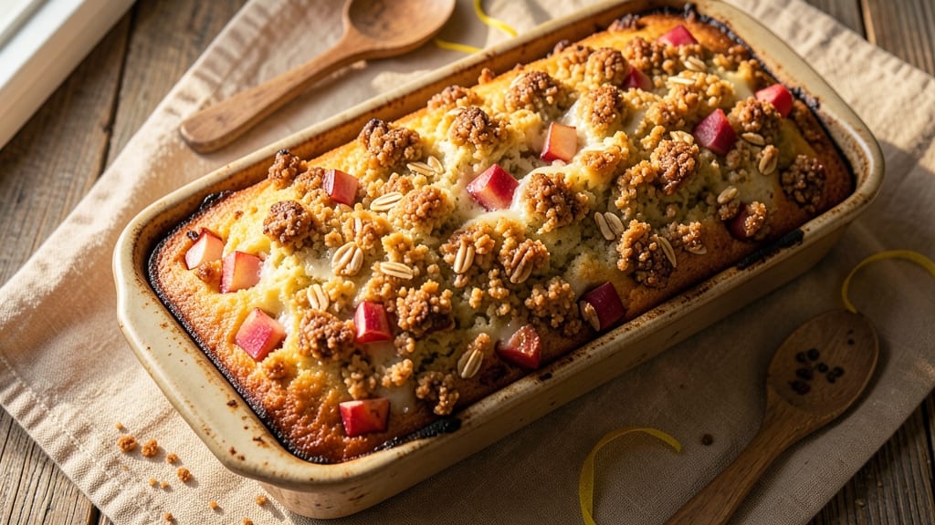 Apple Streusel Loaf Cake Recipe: Spiced Apple Streusel Crown Over Moist Layers