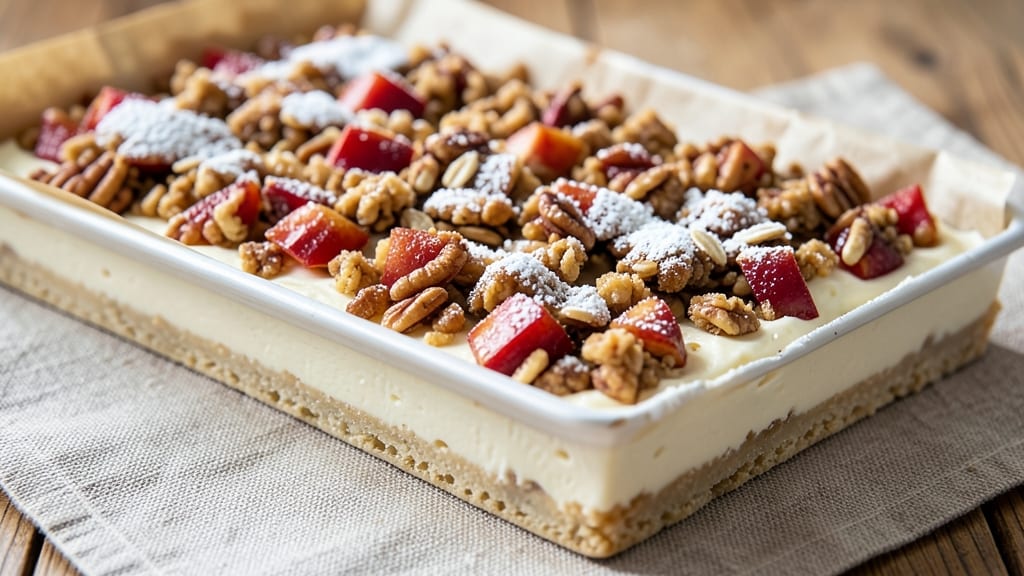 Apple Streusel Cheesecake Bars Recipe: Buttery Crust Meets Spiced Apple Streusel Bliss