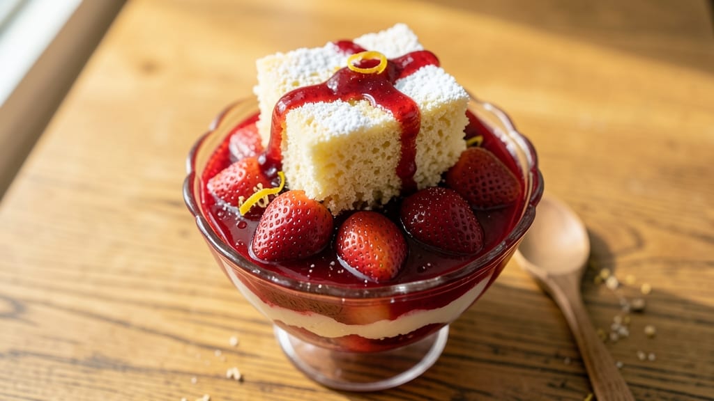 Angel Food Cake and Strawberry Jello Recipe: Lightness Meets Vibrant Layers