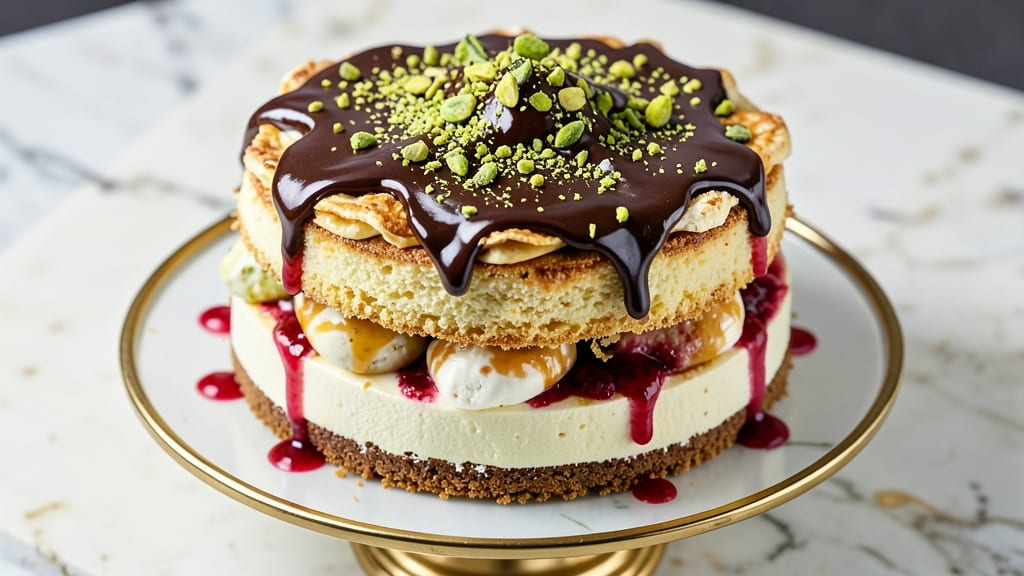 Amazing Ice Cream Cake Recipe: Layers of Cool Creaminess With Crispy Chocolate Shell