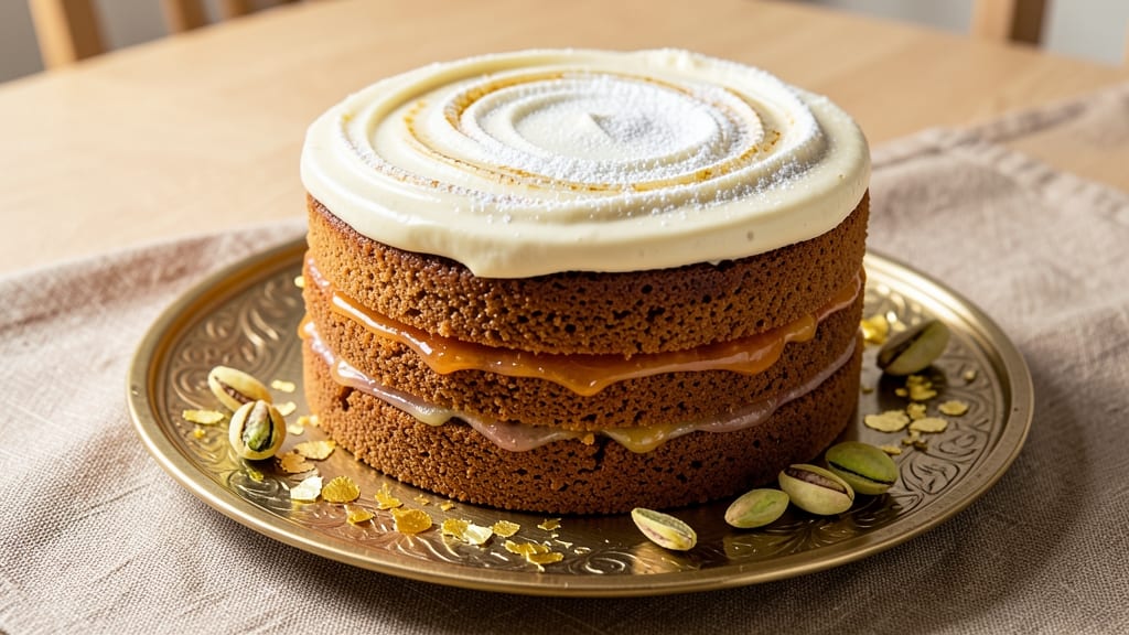 Arabian Cake Recipe: Cardamom-Orange Blossom Cloud With Buttery Layers