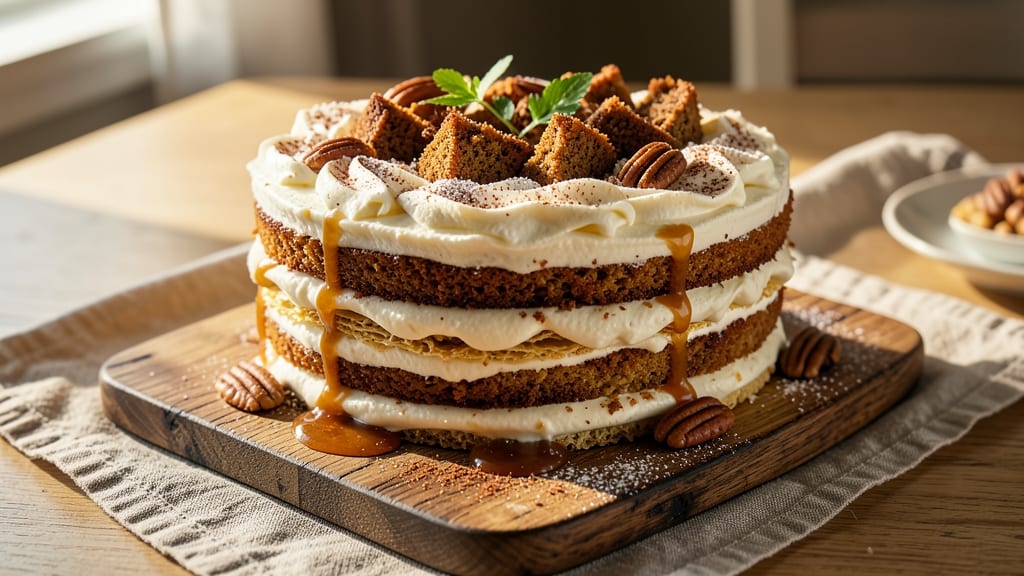 Amish Funny Cake Recipe: Spiced Apple Layers With Buttery Crust Magic