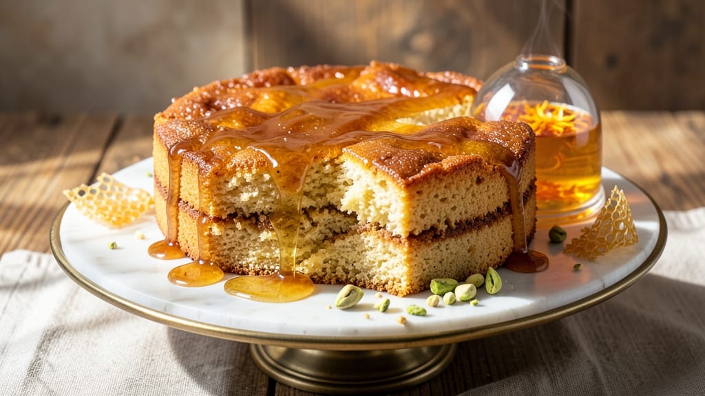 Arabic Honey Cake Recipe: Fragrant Cardamom and Orange Blossom Layers